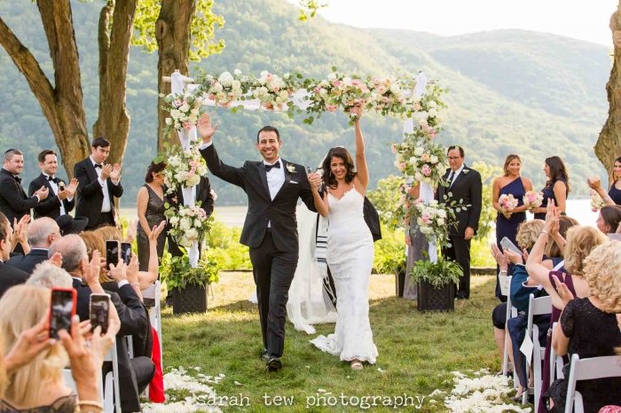 Tent Reception outdoor ceremony New York Wedding at Monteverde at Oldstone