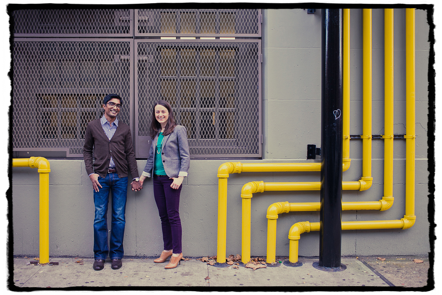 Engagement Portraits: Katie & Sharmilan on the streets of Chelsea.