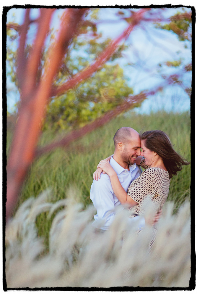 Laura & Joel enjoy the breeze by the water in Red Hook.