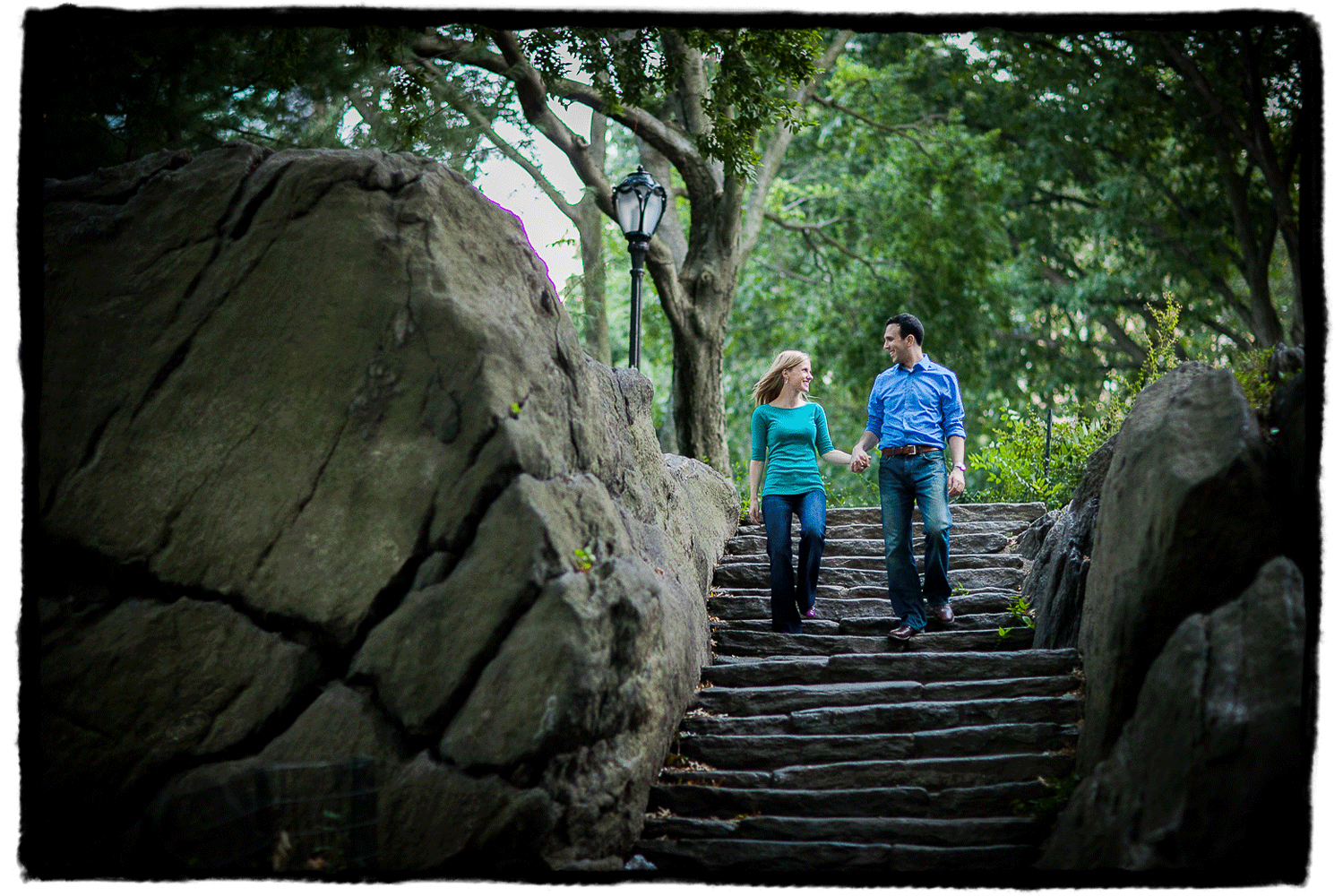 Engagement Portraits: Gena & Josh in Central Park.