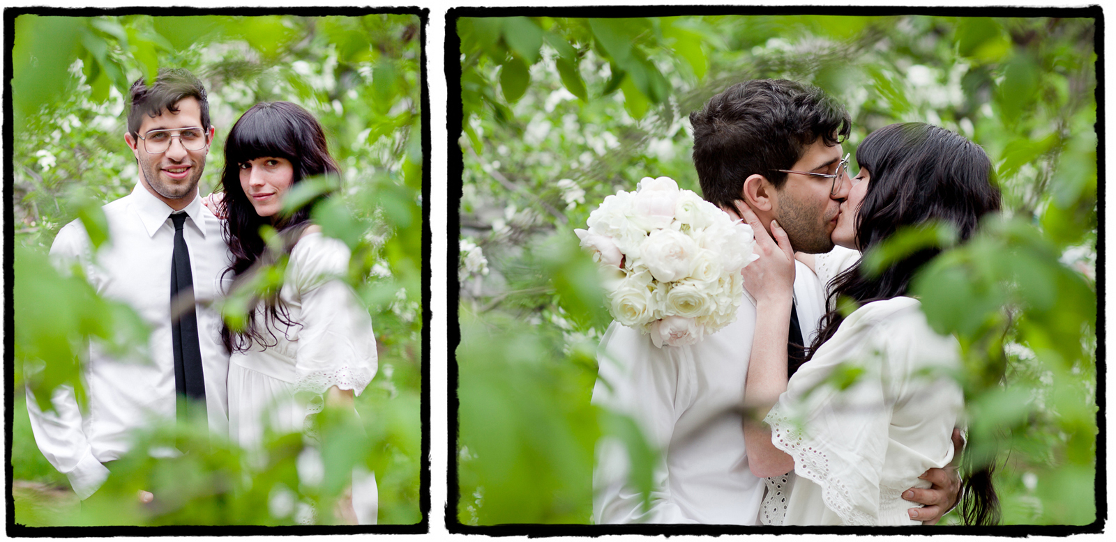 Mookie & Lisa were married at City Hall in Manhattan.  I took these photos of them in the little tiny park across the street from the entrance to the city clerk's building.