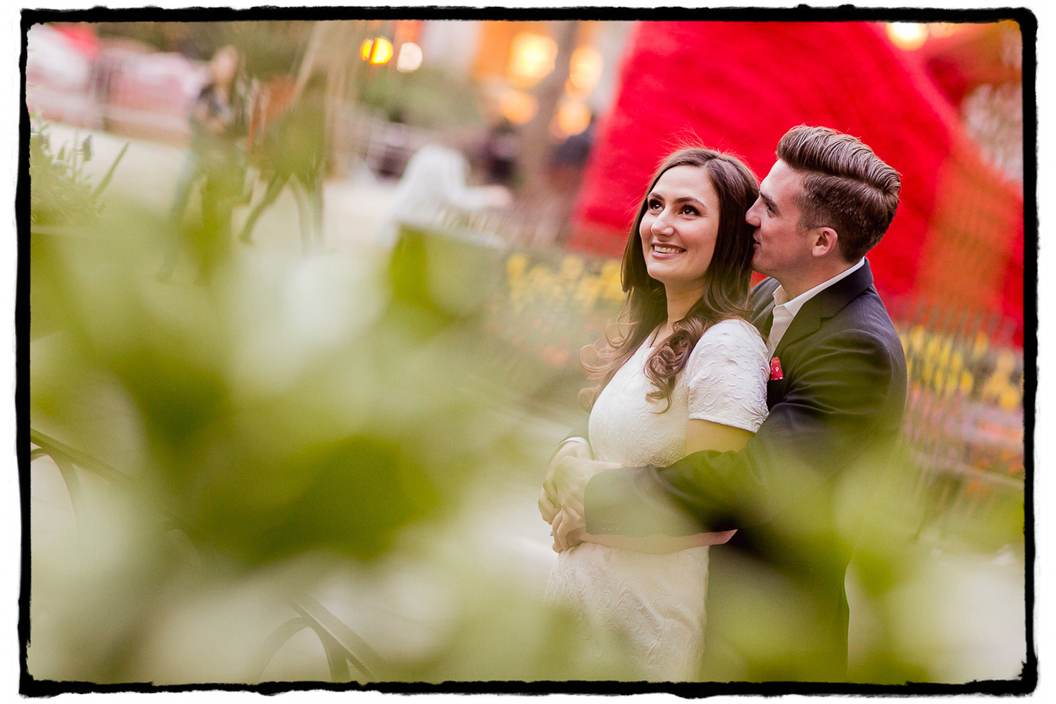 Engagement Portraits: Michelle & Dan in Madison Square Park.