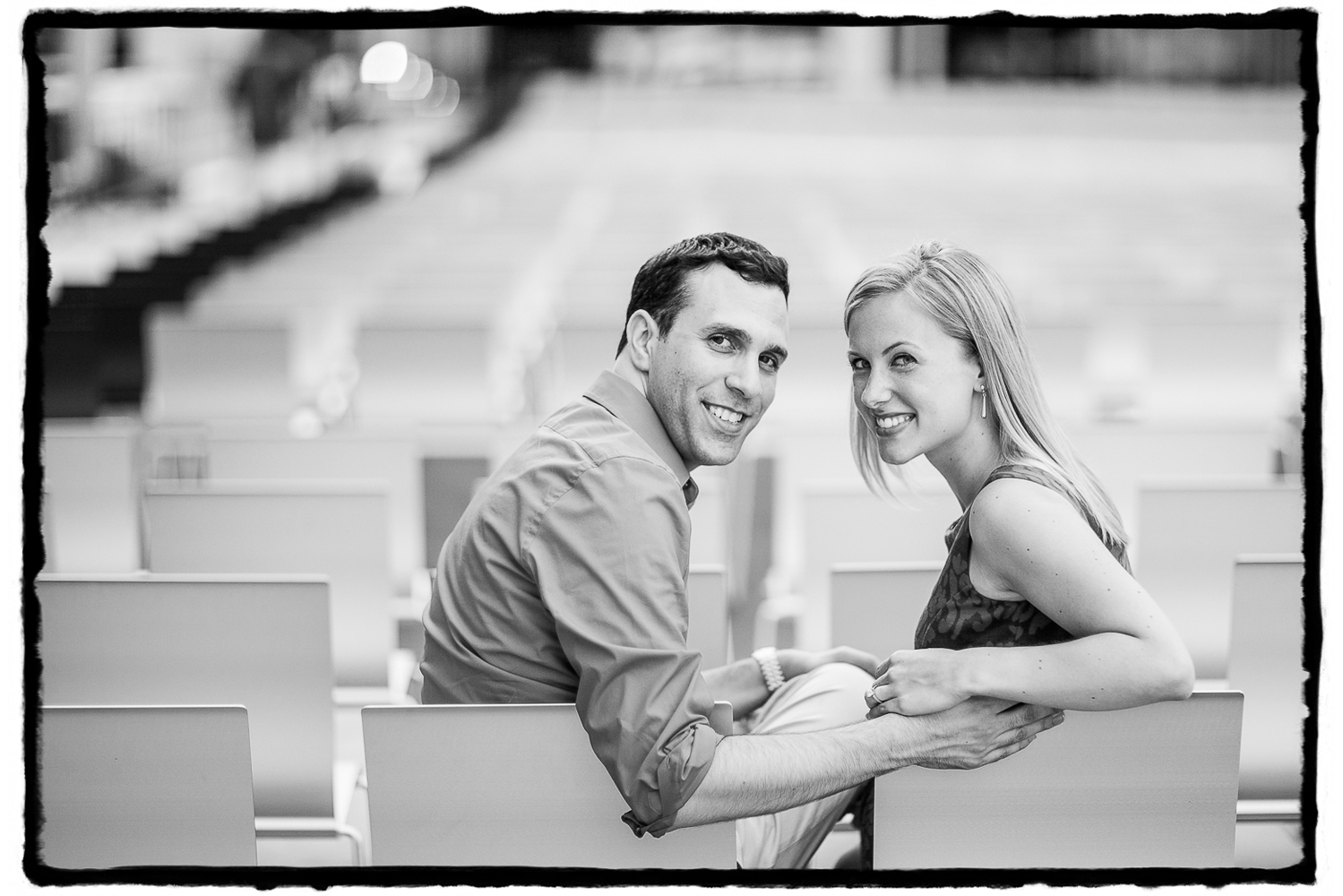 Engagement Portraits: Gena & Josh at Lincoln Center.